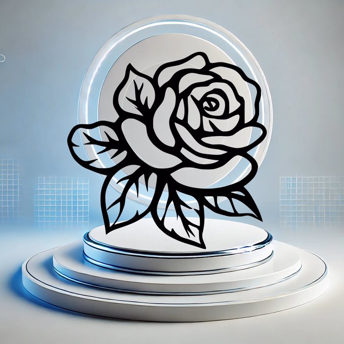 Line Art - Fleur Rose 1