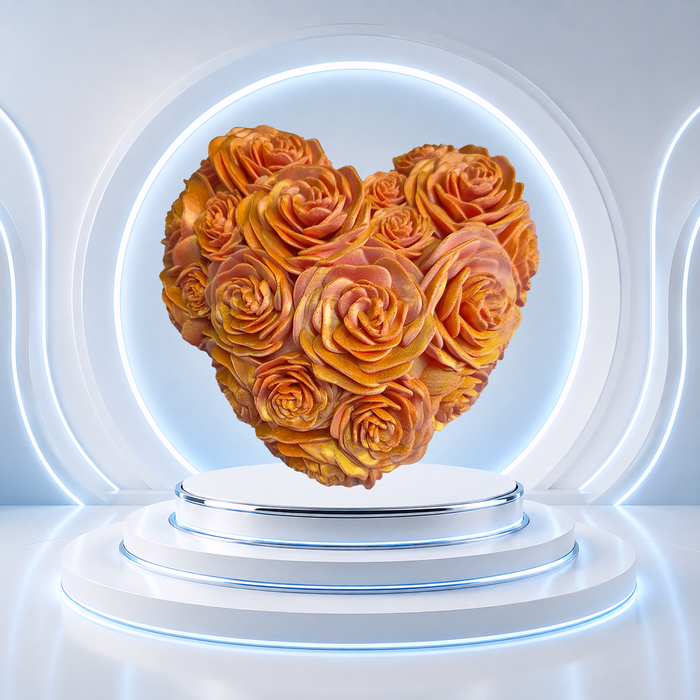 Coeur en roses